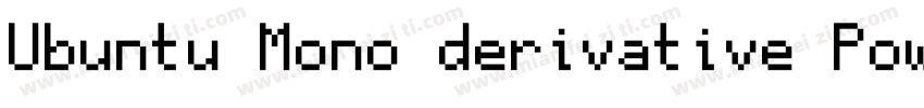 Ubuntu Mono derivative Powerline字体转换
